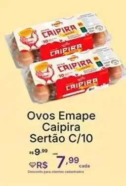 Super Lagoa Ovos Emape Caipira Sertão oferta