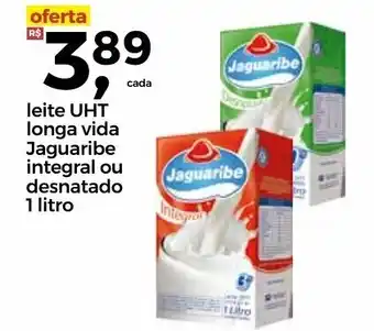 Frangolândia Leite UHT Longa Vida Jaguaribe Integral ou desnatado 1L oferta