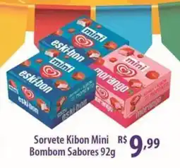 Rede DAS Sorvete Kibon Mini Bombom Sabores oferta