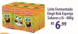 Rede DAS Leite Fermentado Elegê Bob Esponja Sabores oferta