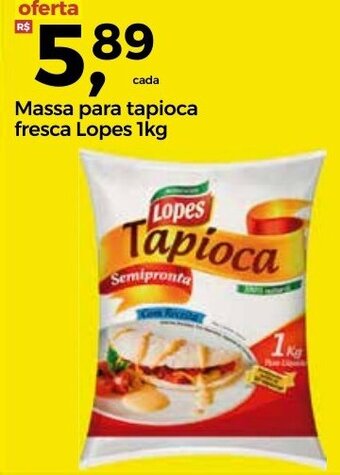 Frangolândia Massa para Tapioca Fresca Lopes 1kg oferta