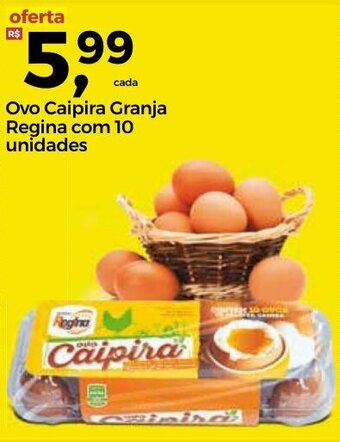 Frangolândia Ovo caipira granja Regina com 10 unidades oferta
