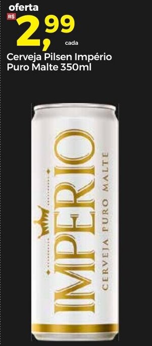 Frangolândia Cerveja Pilsen Imperio puro malte 350ml oferta