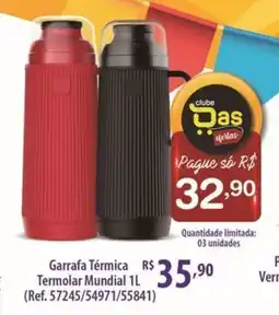 Rede DAS Garrafa Térmica Termolar Mundial oferta