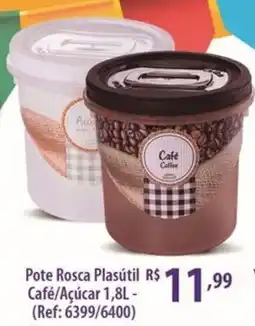 Rede DAS Pote Rosca Plastil Café/ Açúcar oferta