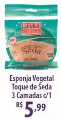Rede DAS Esponja Vegetal Toque de Seda 3 Camadas c/1 oferta