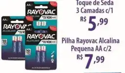 Rede DAS Pilha Rayovac Alcalina Pequena AA c/2 oferta
