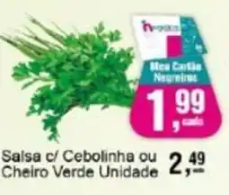 Negreiros Salsa c/ Cebolinha ou Cheiro Verde Unidade oferta