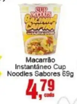 Negreiros Macarrão Instantáneo Cup Noodles Sabores oferta
