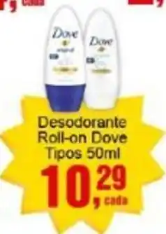 Negreiros Desodorante Roll-on Dove Tipos oferta