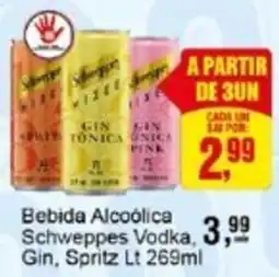 Negreiros Bebida Alcoólica Schweppes Vodka, Gin, Spritz Lt oferta