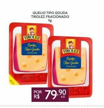 GBarbosa Queijo tipo gouda tirolez fracionado kg oferta