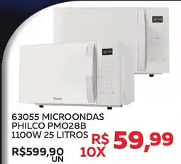 Lider Atacadista 63055 Microondas Philco PMO28B 1100W oferta