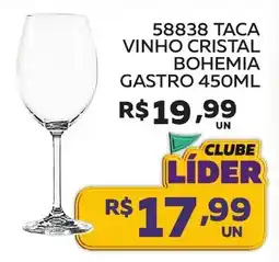 Lider Atacadista 58838 taca vinho cristal bohemia gastro oferta