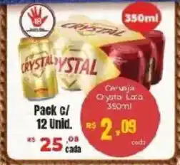 Barbosa Supermercados Cerveja Crystal Lata oferta