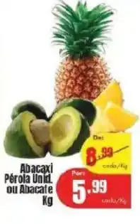 Barbosa Supermercados Abacaxi Pérola Unid ou Abacate oferta