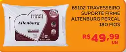 Lider Atacadista 65102 travesseiro suporte firme altenburg percal 180 fios oferta