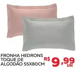 Lider Atacadista Fronha hedrons toque de algodão oferta