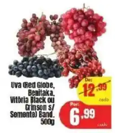 Barbosa Supermercados Uva (Red Globe, Benitaka. Vitoria Black ou Crinson s/ Semente) Band. oferta