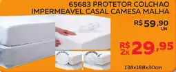 Lider Atacadista 65683 protetor colchao impermeavel casal camesa malha oferta
