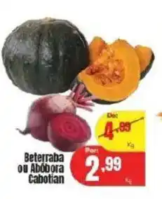 Barbosa Supermercados Beterraba ou Abóbora Cabotian oferta