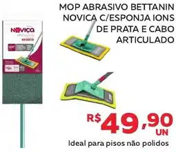 Lider Atacadista Mop abrasivo bettanin novica c/esponja ions de prata e cabo articulado oferta