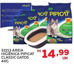 Lider Atacadista 32213 areia higienica pipicat classic gatos oferta