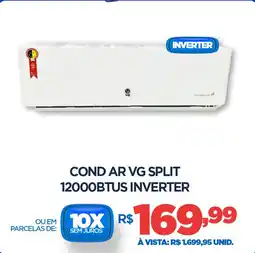 DB Supermercados Cond ar vg split 12000BTUS INVERTER oferta