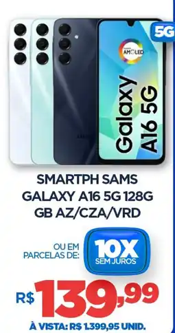 DB Supermercados Smartph Samsung Galaxy A16 5G 128G GB AZ/CZA/VRD oferta