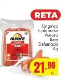 Barbosa Supermercados Linguiça Calabresa Aurora Reta Defumada oferta
