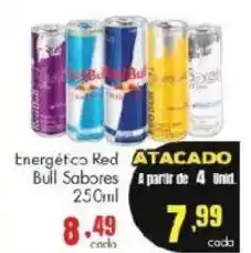 Barbosa Supermercados Energético Red Bull Sabores oferta