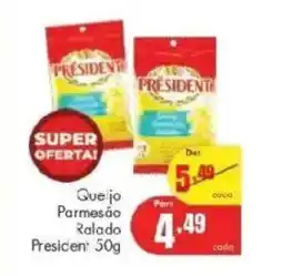 Barbosa Supermercados Queijo Parmesão Ralado President oferta