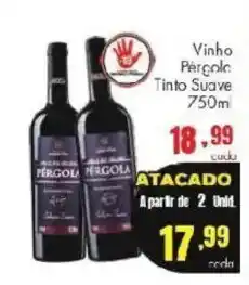 Barbosa Supermercados Vinho Pérgola Tinto Suave oferta