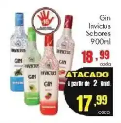 Barbosa Supermercados Gin Invictus Sabores oferta