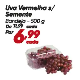 Dia Uva Vermelha s/ Semente Bandeja oferta