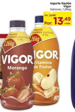 Carrefour logurte líquido Vigor Sabores, oferta