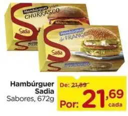 Carrefour Hambúrguer Sadia Sabores, oferta