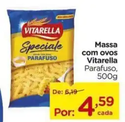 Carrefour Massa com ovos Vitarella Parafuso, oferta