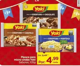 Carrefour Pipoca para micro-ondas Yoki Sabores, oferta
