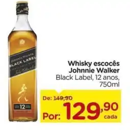 Carrefour Whisky escocês Johnnie Walker Black Label, 12 anos, oferta