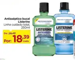 Carrefour Antisséptico bucal Listerine Linha cuidado total, oferta