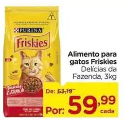 Carrefour Alimento para gatos Friskies Delícias da Fazenda, oferta