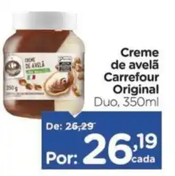 Carrefour Creme de avelã Carrefour Original Duo, oferta