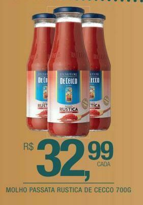 DB Supermercados Molho passata rustica de cecco 700g oferta