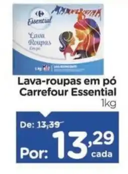 Carrefour Lava-roupas em pó Carrefour Essential oferta