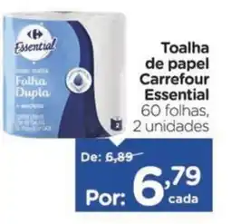 Carrefour Toalha de papel Carrefour Essential oferta