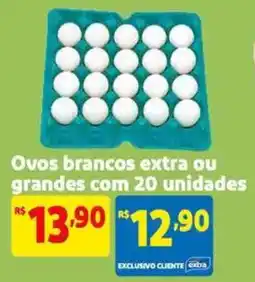 Extra Supermercado Ovos brancos extra ou grandes oferta