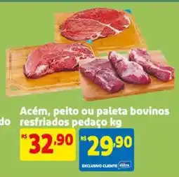 Extra Supermercado Acém, peito ou paleta bovinos resfriados pedaço oferta