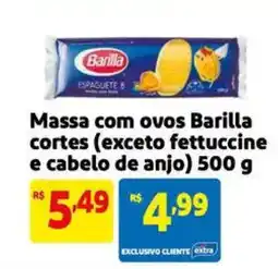 Extra Supermercado Massa com ovos Barilla cortes oferta
