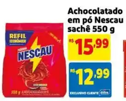 Extra Supermercado Achocolatado em pó Nescau sachê oferta